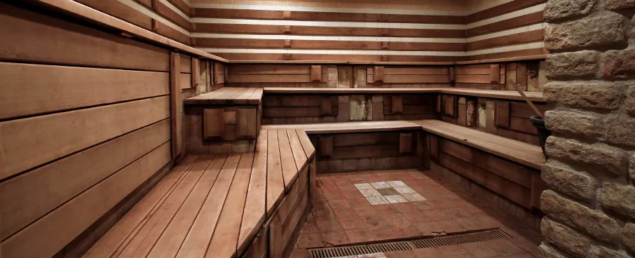 The Russian wet sauna.